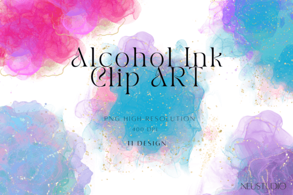Alcohol Ink PNG Clipart: A Bold Decorative Element for Modern Branding and Marketing