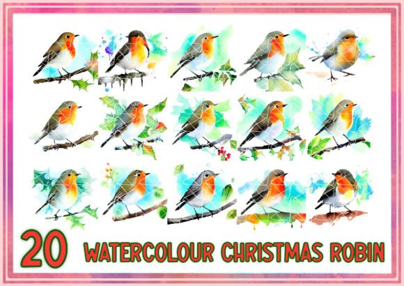 Christmas Robin PNG Watercolour Bundle for T-Shirt Designs: A Brand Designer’s Honest Review