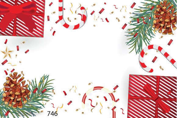Christmas Watercolor Fir Background 746 for Editorial Backgrounds