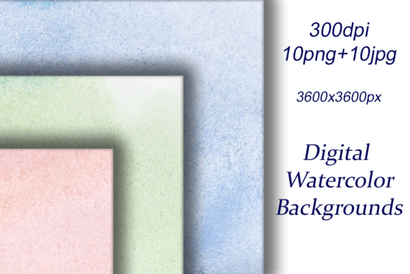 Digital Watercolor Backgrounds for Brand Visuals