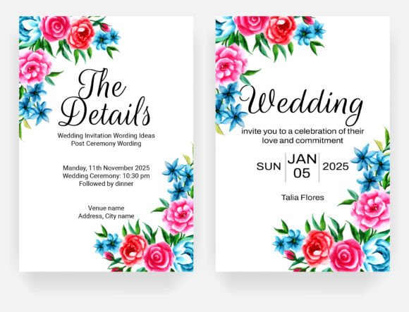 Elegant Rose Designs for Wedding Branding and Packaging