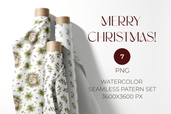 h1Christmas Floral Seamless Patterns for Crafters and Makers/h1