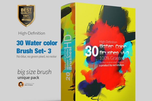 Hi-Res Water Color PS Brush Set-3 for Design Add-Ons That Elevate Visual Branding