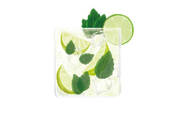 Refreshing Visuals with Caipiroska Cocktail Watercolor for Happy Hour Content