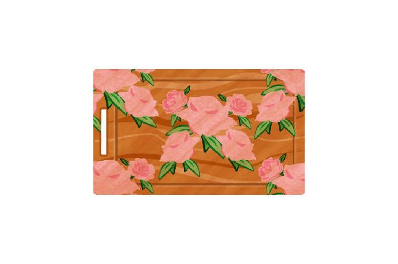 Shabby Chic Pink Country Roses Cutting Board for Kitchen Branding