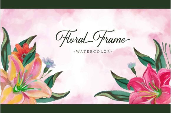 Watercolor Flower Background Hand Draw for Editorial Backgrounds