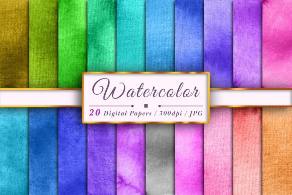 Watercolor Texture Sublimation Set 358: Editorial Backgrounds