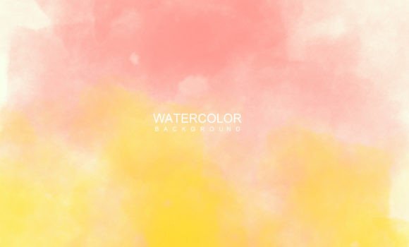 Yellow Peach Watercolor Background for Commercial Backgrounds